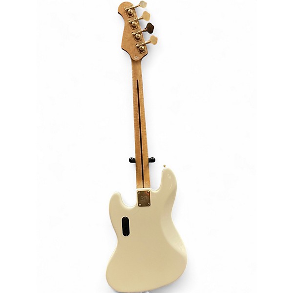 Used SX Vintage Series J Style White Electric Bass Guitar