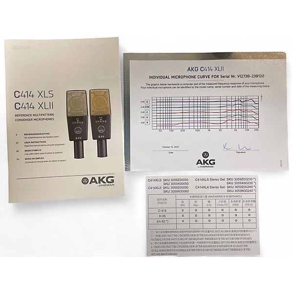 Used AKG C414XLII Condenser Microphone