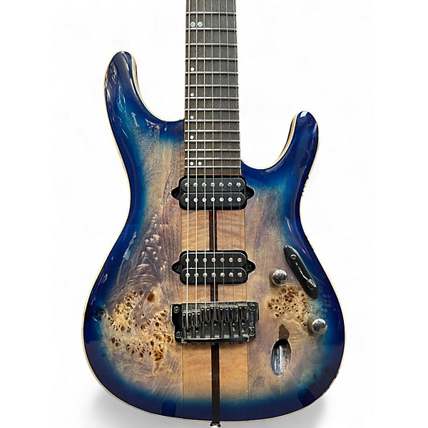 Used Ibanez S1027PBF CERULEAN BLUE Solid Body Electric Guitar