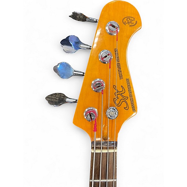 Used SX VINTAGE SERIES BASS SHORT SCALE BLUE Electric Bass Guitar