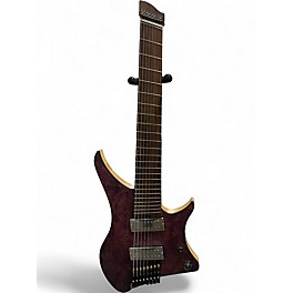 Used Goc Materia 8 String Trans Purple Solid Body Electric Guitar