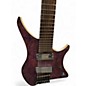 Used Goc Materia 8 String Trans Purple Solid Body Electric Guitar
