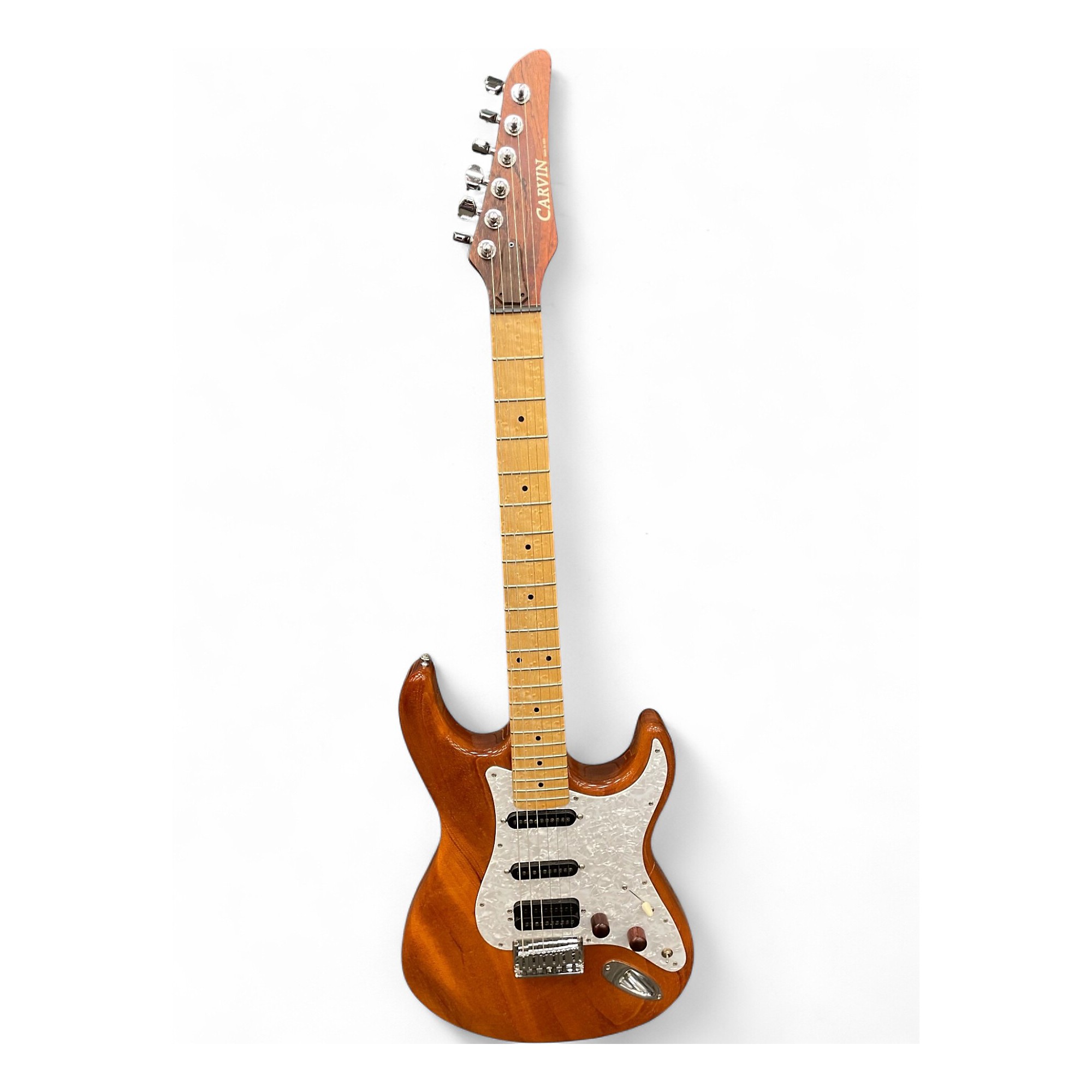 Used Carvin Bolt on HSS Strat Antique Natural Solid Body Electric