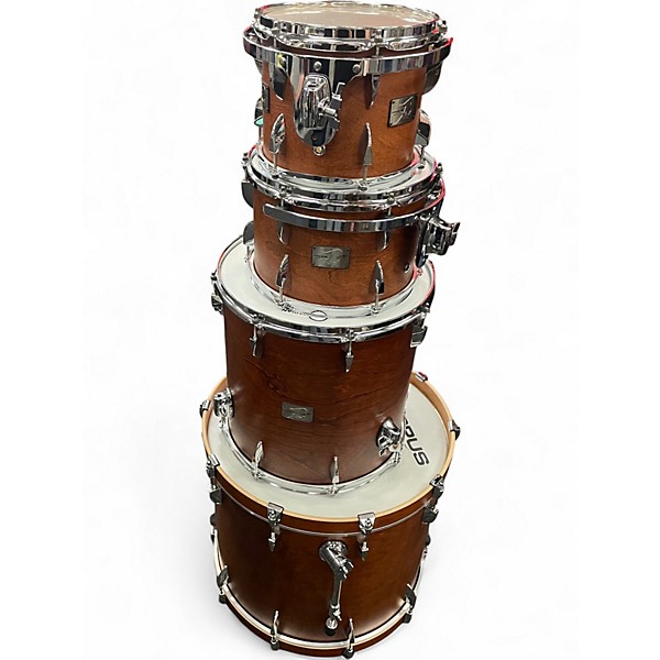 Used Canopus 4 Piece Yaiba Brown Drum Kit