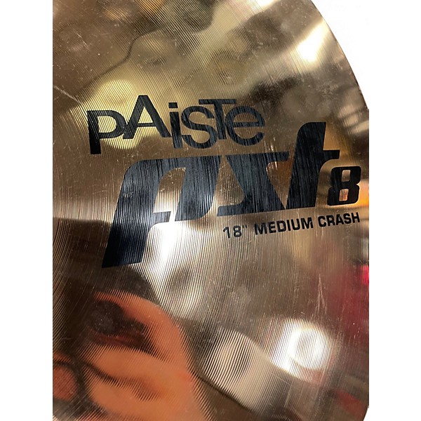 Used Paiste 18in pst8 reflector Cymbal