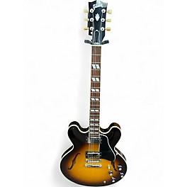 Used Gibson ES345 Vintage Burst Hollow Body Electric Guitar