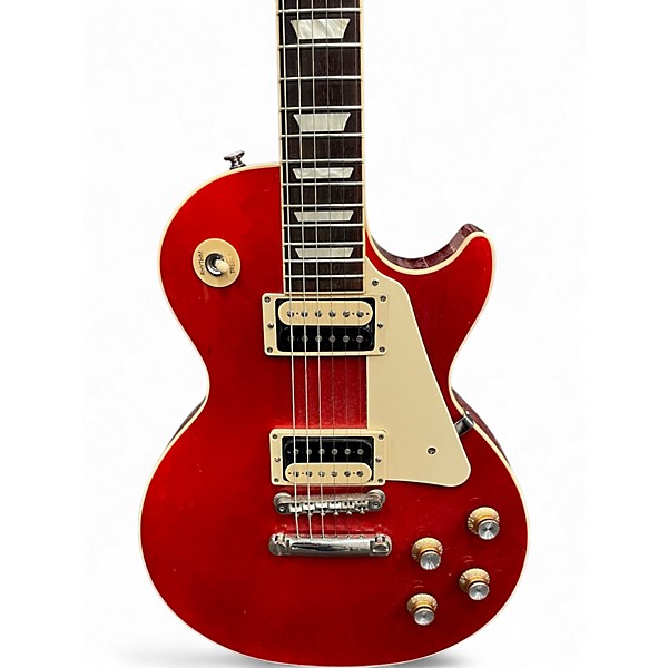 Used 2022 Gibson Les Paul Classic Trans Red Solid Body Electric Guitar