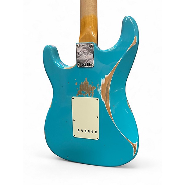 Used Fender Custom Shop 67 Stratocaster Heavy Relic Taos Turquoise Solid Body Electric Guitar