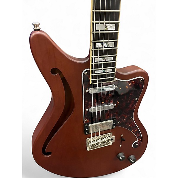 Used D'Angelico Deluxe Bedford SH Walnut Hollow Body Electric Guitar