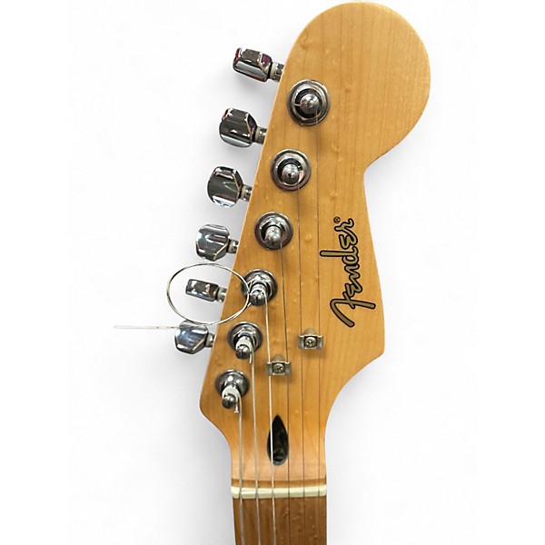 Used Fender Lite Ash Stratocaster Natural Solid Body Electric Guitar