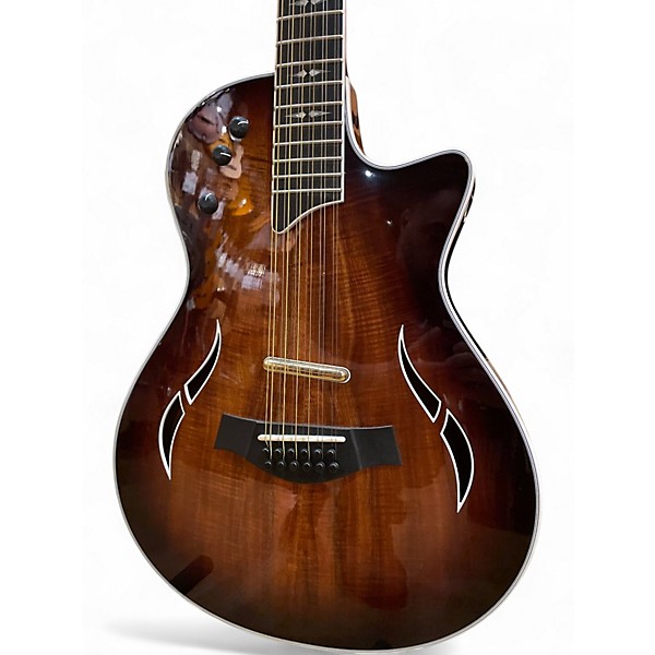 Used Taylor T5Z-12 CUSTOM K KOA Shaded Edgeburst 12 String Acoustic Electric Guitar