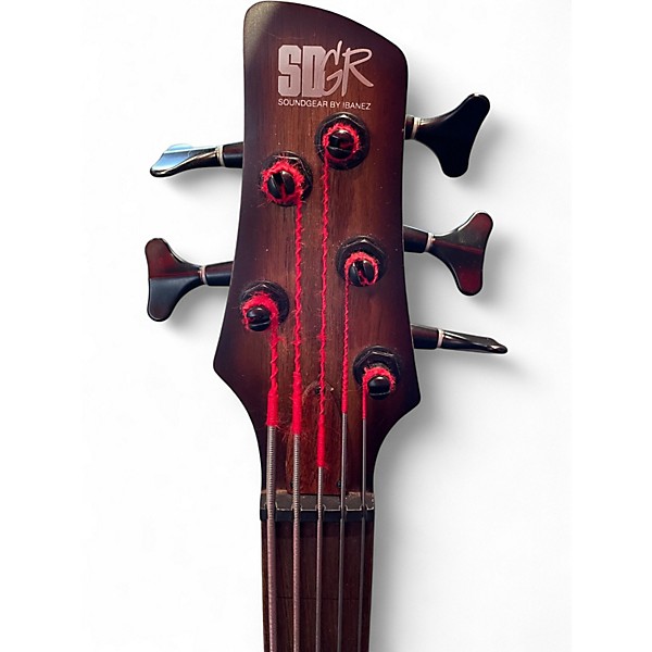 Used Ibanez SRH505F Sunburst Electric Bass Guitar