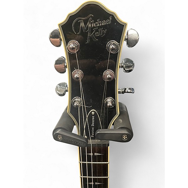 Used Michael Kelly Patriot Decree blue flame Solid Body Electric Guitar