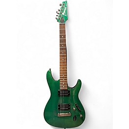 Used 1996 Ibanez SF 420 FM S SERIES Trans Green Solid Body Electric Guitar