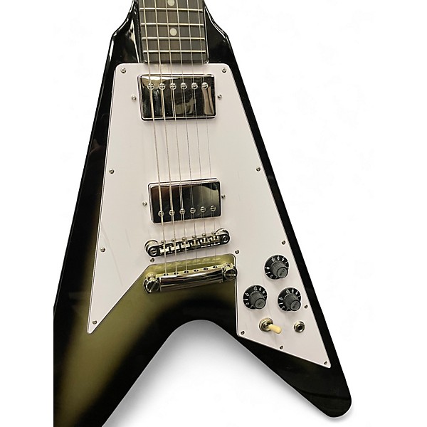 Used 2025 Epiphone FLYING V '70S Silverburst Solid Body Electric Guitar