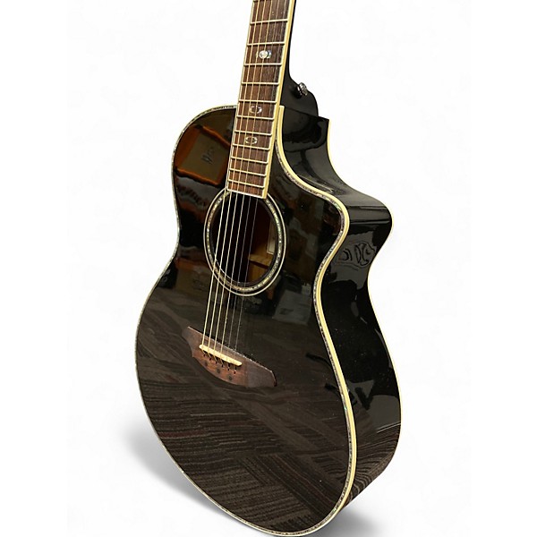 Used Breedlove AC25/CM PLUS BLACK Acoustic Electric Guitar