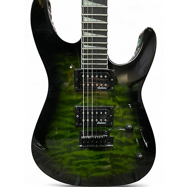 Used Jackson JS20 GREEN BURST Solid Body Electric Guitar