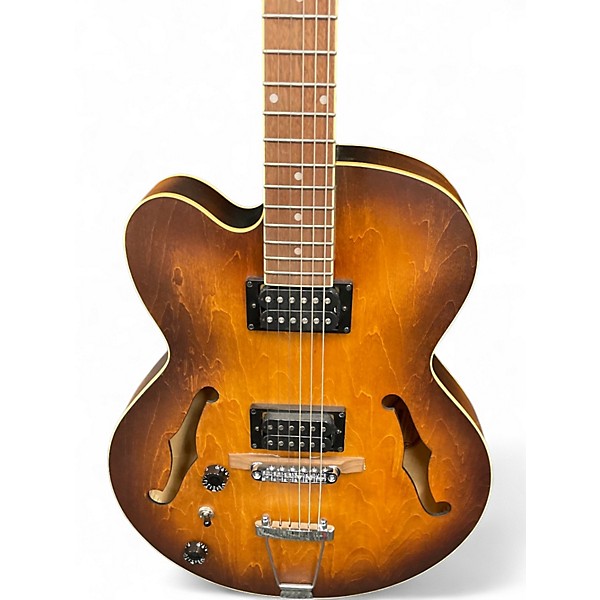 Used Ibanez AF55T Left Handed Natural Hollow Body Electric Guitar