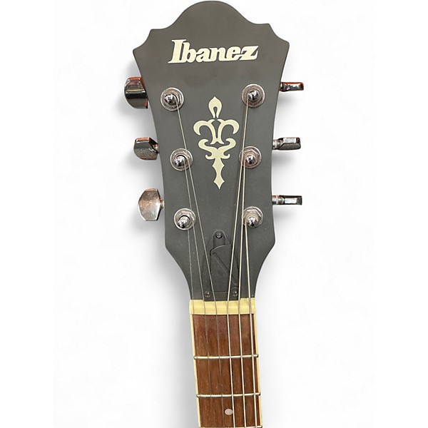 Used Ibanez AF55T Left Handed Natural Hollow Body Electric Guitar