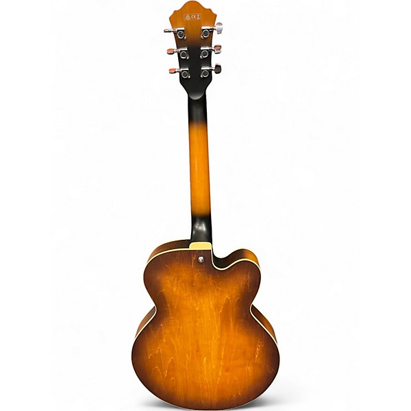 Used Ibanez AF55T Left Handed Natural Hollow Body Electric Guitar