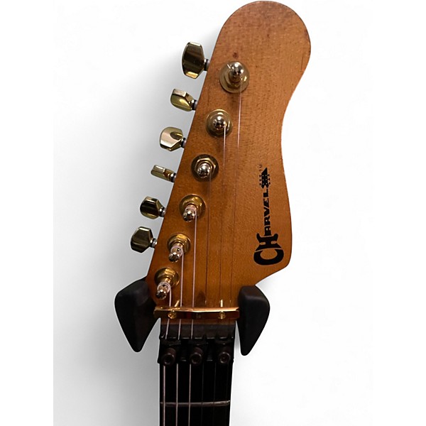 Used Charvel Pro Mod San Dimas HH HT Black and Gold Solid Body Electric Guitar