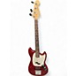 Used Fender Mustang Bass Candy Apple Red Electric Bass Guitar thumbnail