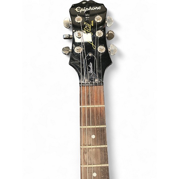 Used Epiphone Les Paul Studio Black Solid Body Electric Guitar