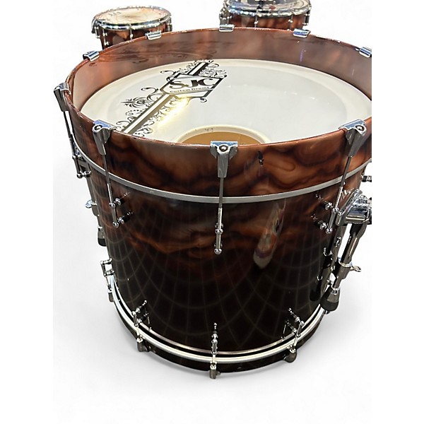 Used SJC Drums 5 Piece custom kit mocha fade Drum Kit