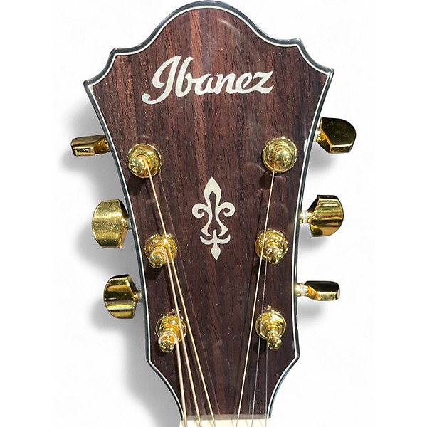 Used Ibanez AE390-NTA NATURAL WITH BLUE B&S Acoustic Electric Guitar