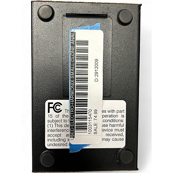 Used Electro-Harmonix Small Clone Analog Chorus Effect Pedal