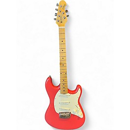 Used Ernie Ball Music Man Cutlass Coral Red Solid Body Electric Guitar