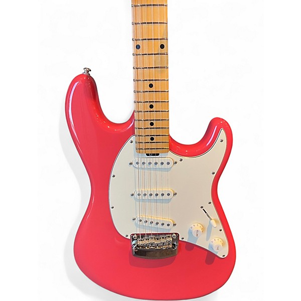 Used Ernie Ball Music Man Cutlass Coral Red Solid Body Electric Guitar