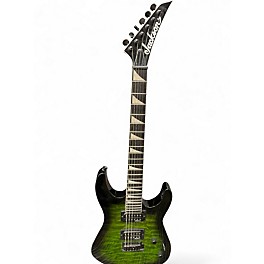Used Jackson JS20 DKQ Trans Green Solid Body Electric Guitar