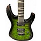 Used Jackson JS20 DKQ Trans Green Solid Body Electric Guitar