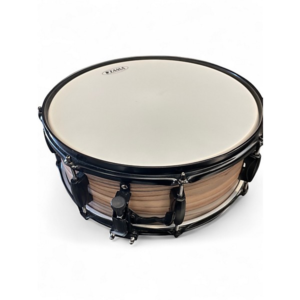 Used TAMA 14in Woodworks Poplar Snare Natural Drum