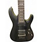 Used Schecter Guitar Research Demon 7 String Black Solid Body Electric Guitar