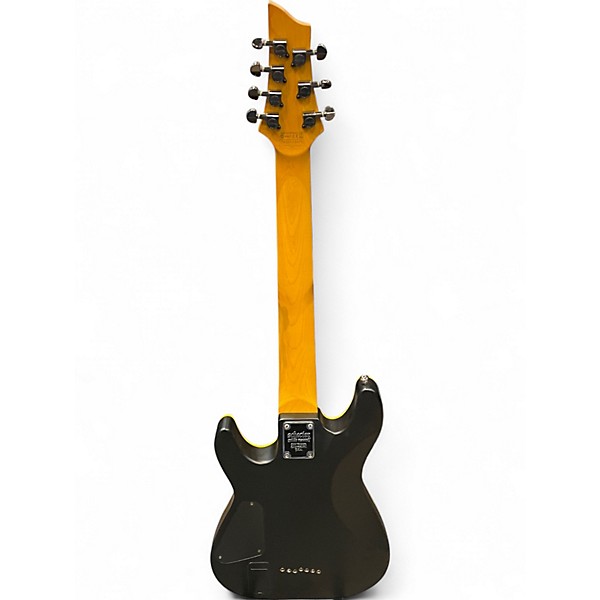 Used Schecter Guitar Research Demon 7 String Black Solid Body Electric Guitar