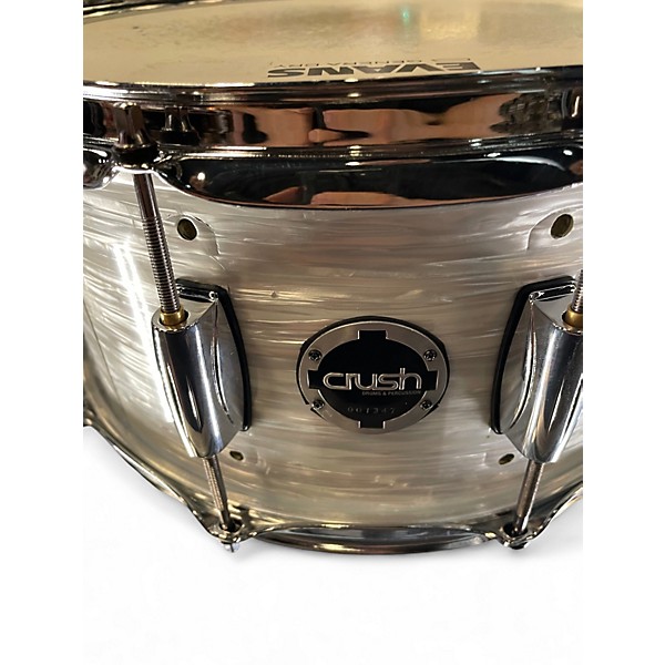 Used Crush Drums & Percussion 14in SUBLIME SERIES SNARE Pearl White Drum