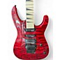 Used Jackson JS34Q Dinky Trans Red Solid Body Electric Guitar