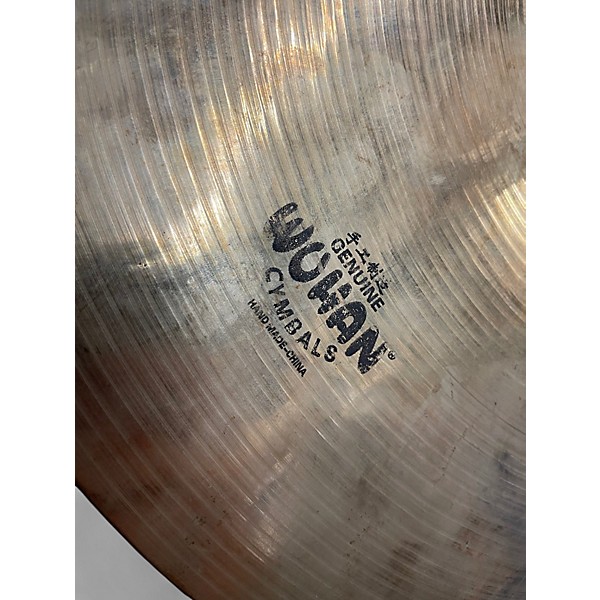 Used Wuhan Cymbals & Gongs 15in Western Linear smash crash Cymbal