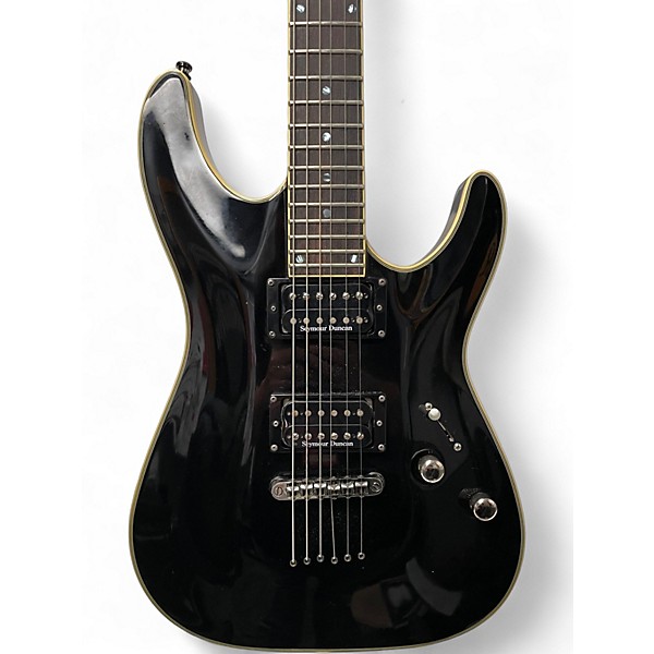 Used Schecter Guitar Research Blackjack C1 Black Solid Body Electric Guitar