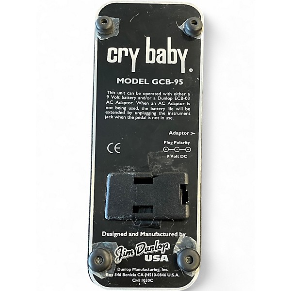Used Dunlop GCB95 Original Crybaby Wah Effect Pedal
