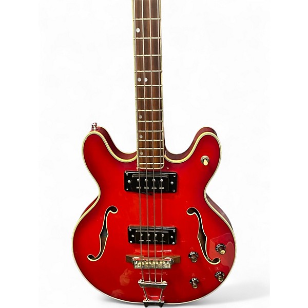 Used Epiphone EA 260 Trans Red Electric Bass Guitar