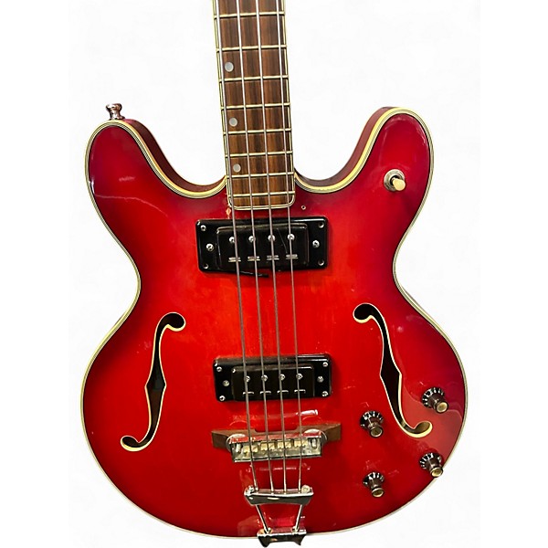 Used Epiphone EA 260 Trans Red Electric Bass Guitar