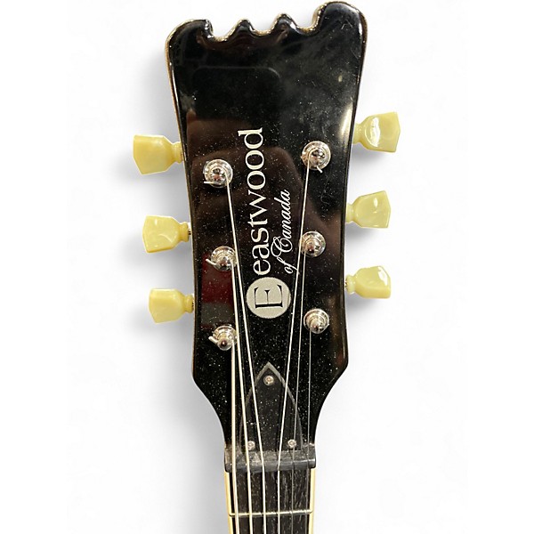 Used Eastwood Sidejack Baritone Silver Baritone Guitars