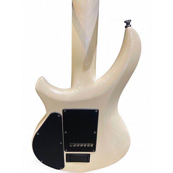 Used Sterling by Music Man Petrucci Signature 7 String White Solid Body Electric Guitar