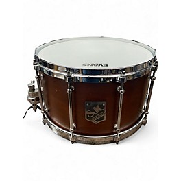 Used SJC 14in 8"x14" Snare Drum in Mahogany Satin Stain Brown Drum