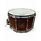 Used SJC 14in 8"x14" Snare Drum in Mahogany Satin Stain Brown Drum thumbnail