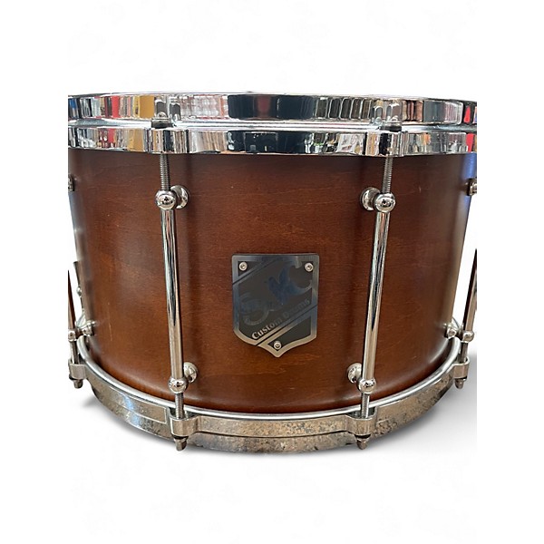 Used SJC 14in 8"x14" Snare Drum in Mahogany Satin Stain Brown Drum