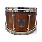 Used SJC 14in 8"x14" Snare Drum in Mahogany Satin Stain Brown Drum